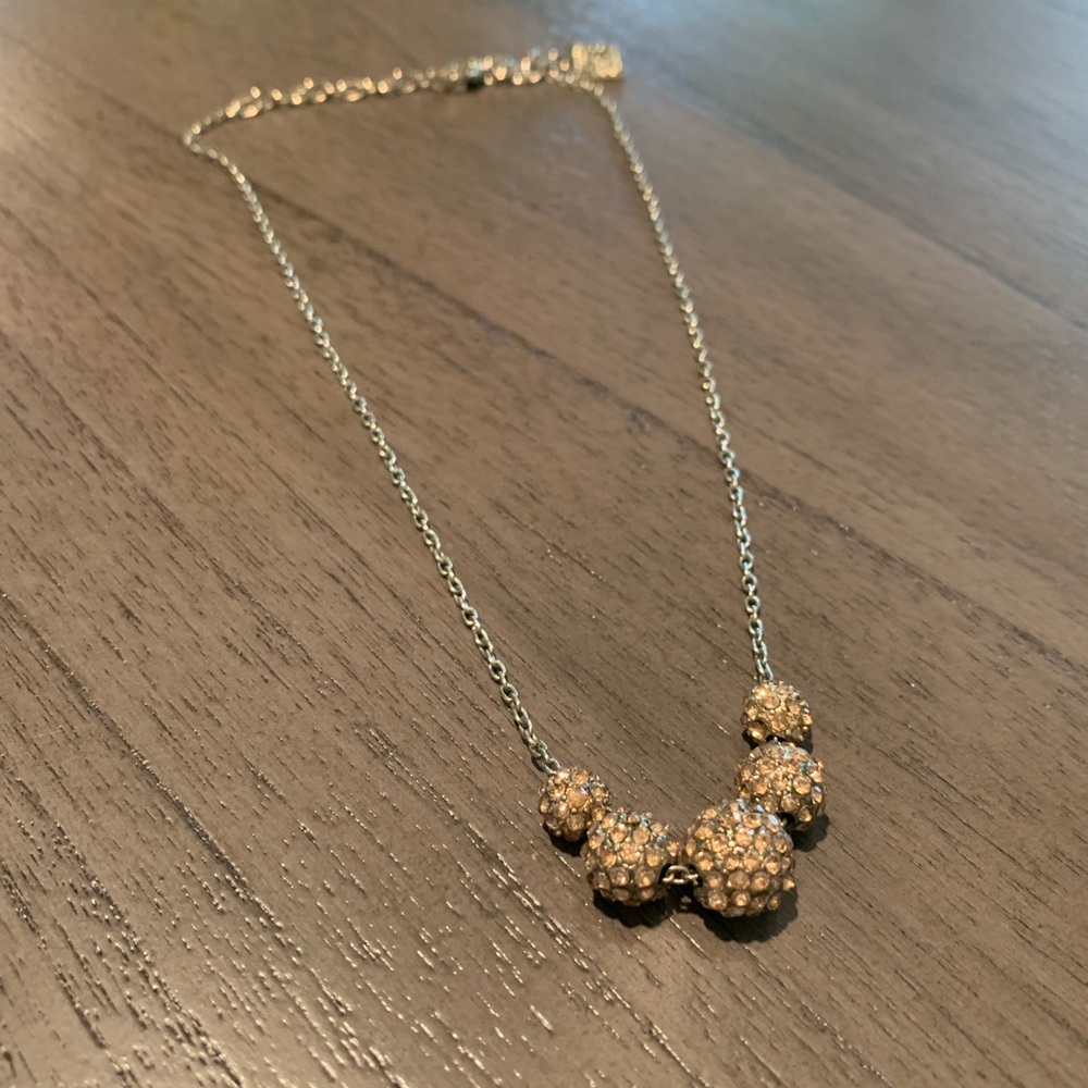 Gold ball necklace